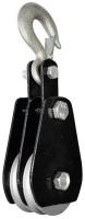 5RRU5 Double Pulley Block, 3000 lb Cap, 4 In OD