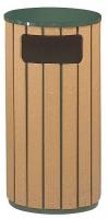 5RUU0 Decorative Receptacle, Flat Top, Round, 12G