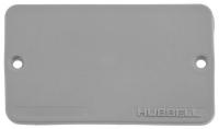 5RWE7 Outlet Box Coverplate, Blank, Gray