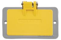 5RWE8 Outlet Box Coverplate, GFCI-Yellow