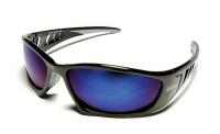 5RXV1 Safety Glasses, Blue Mirror, Scrtch-Rsstnt