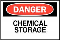 1M254 Danger Sign, 10 x 14In, R and BK/WHT, AL