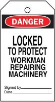 5T155 Danger Tag, 5-3/4 x 3 In, ISO 9001, PK25