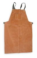 5T179 Welding Bib Apron, Leather, 36 x 24 In