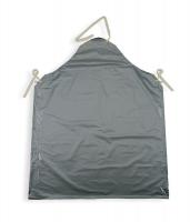 5T474 Bib Apron, Silver, 45 In. L