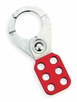 5T591 Lockout Hasp, Snap-On, 6 Lock, Red
