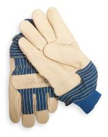 5T926 Leather Gloves, Grained Pigskin, L, PR