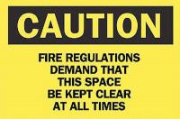 5T998 Fire Extinguisher Sign, 10 x 14In, BK/YEL