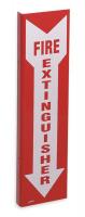 5TB42 Fire Extinguisher Sign, 18 x 4-1/2In, FEXT