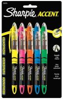 5TCH0 Highlighter, Liquid, Assorted, PK5