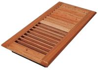 5TFH5 6x12 Louvered Solid Oak Natural Wall Reg