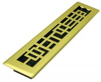 5TFH7 2x12 Arts &amp; Crafts Plated Satin Brass