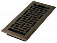 5TFJ6 4x10 Oriental Steel Plated Rubbed Bronze