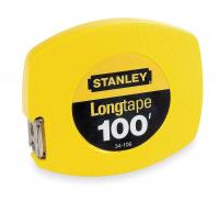 5TG51 Measuring Tape, Yellow, 100 Ft, ABS, Closed