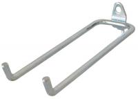 5TPD7 Double Rod Pegboard Hook, 5-3/4 In, PK10