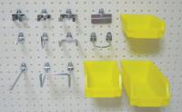 5TPF6 Pegboard Hook Assortment Kit, 95 Pieces