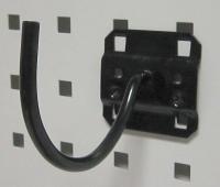 5TPN4 Curved Pegboard Hook, 3-3/32 In ID, PK5