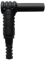 5TXA9 Banana Plug, Right Angle, 1000VAC, Black