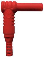 5TXC0 Banana Plug, Right Angle, 1000VAC, Red