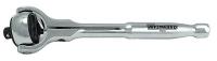 5TZC6 Ratchet, 1/4 Dr, Round, Swivel, 5-5/8 In