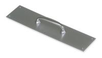 2RGT5 Pull Plate, Oval Grip, Brass, 3 1/2 x15