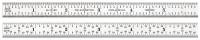 5UAN6 Steel Rule, Heavy Spring-Tempered, 48 In