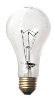 5UCX9 Incandescent Bulb, Safety Coated, A19, 60W
