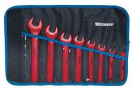 5UFV0 Ins Open End Wrench Set, 15Deg, 8-24mm, 8Pc