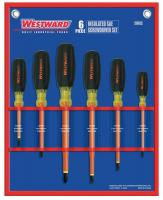 5UFX5 Insulated Combo Screwdriver Set, 6 Pc