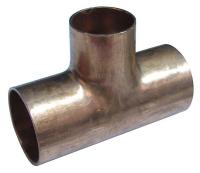 5UGA1 Fitting, Tee, 3/8 x 3/8 x 1/4 In, Copper