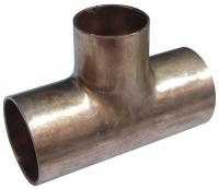 5UGD4 Reducing Tee, 3/8 x 1/4 x 1/4 In, Copper