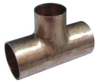 5UGD9 Reducing Tee, 3/4 x 3/4 x 3/8 In, Copper