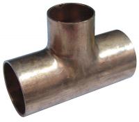 5UGE2 Reducing Tee, 1-1/4 x 1 In, Copper