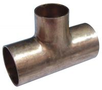 5UGE4 Reducing Tee, 1-1/4 x 1 x 1/2 In, Copper