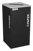 5UJC7 Paper Recycler, 24 gal, Sq, Black Texture