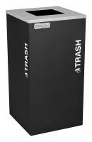 5UJD1 Trash Recycler, 24 gal, Sq, Black Texture