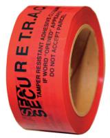 16G846 Carton Tape, Polyester, Red, 2 In x 180 Ft