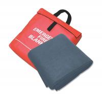 5UPX6 Fire Blanket and Pouch, Carbon Felt