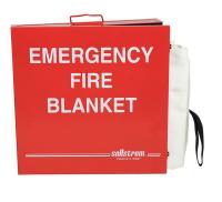 5UPX8 Fire Blanket and Cabinet, Fiberglass