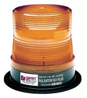 5UVL4 Strobe Light, Helix, Amber, Perm, 6-1/2 Dia