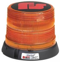 5UVL6 Strobe Light, Amber, Perm, Round, 6-1/2 Dia