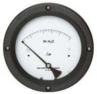 5UXR0 Pressure Gauge, Ammonia, 0 to 15 In WC, SS