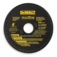 3CB38 Diamond Saw Blade, Turbo Rim, 4-1/2 In Dia