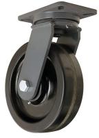 5VG98 Swivel Plate Caster, 2900 lb, 10 In Dia