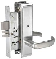 4ECN5 Mortise Lockset, Lever, Privacy, Grd. 1