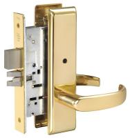 4ECP2 Mortise Lockset, Lever, Privacy, Grd. 1