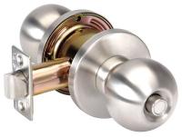 5VRT0 Door Knob Lockset, Ball, Privacy