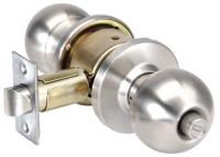 5VRV4 Door Knob Lockset, Ball, Privacy