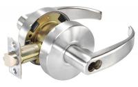 5VTG4 Door Lever Lockset, Curved, Entry