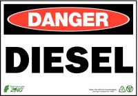 5VUW2 Danger Sign, 7 x 10In, R and BK/WHT, DSL